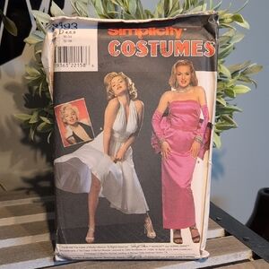 Simplicity Costumes Pattern with White and Pink Dresses